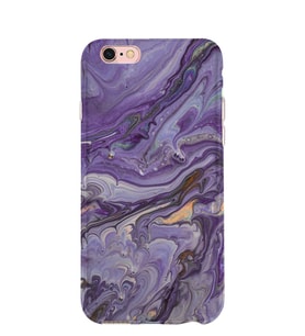 Kılıfland Apple İphone 6S Kılıf Silikon Resimli Kapak Abstract Purple -Stok 1070