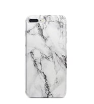 Kılıfland Apple İphone 8 Plus Kılıf Silikon Resimli Kapak Fragile White Marble Mermer -Stok 1103