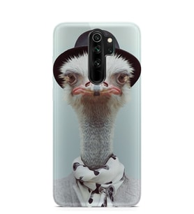 Kılıfland Xiaomi Redmi Note 8 Pro Kılıf Silikon Resimli Kapak Ostrich -Stok 1098