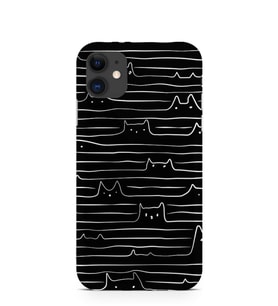 Kılıfland Apple İphone 11 Kılıf Silikon Resimli Kapak Black Cat -Stok 156