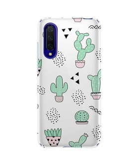 Kılıfland Xiaomi Mi 9 Kılıf Silikon Resimli Kapak Cactus Pattern -Stok 901