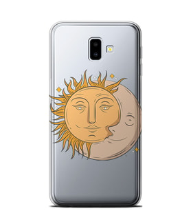 Kılıfland Samsung Galaxy J6 Plus Kılıf J610F Silikon Resimli Kapak Moon And Sun -Stok 598