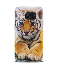 Kılıfland Samsung Galaxy S7 Edge Kılıf Silikon Desenli Resimli Lüx Kapak Baby Tiger -Stok 768