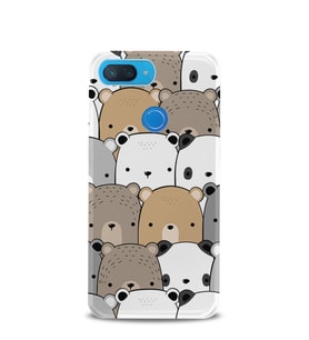Kılıfland Xiaomi Mi 8 Lite Kılıf Silikon Resimli Kapak Panda Pattern -Stok 962