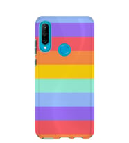 Kılıfland Huawei P30 Lite Kılıf Silikon Desenli Resimli Lüx Kapak Rainbow -Stok 1276