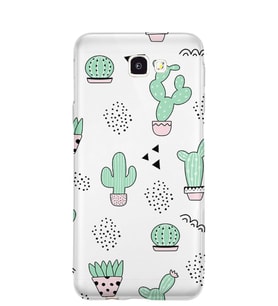 Kılıfland Samsung Galaxy J7 Prime-J7 Prime 2 Kılıf Silikon Resimli Kapak Cactus Pattern -Stok 901