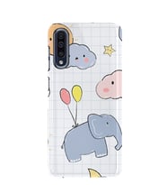 Kılıfland Samsung Galaxy A50 Kılıf A505F Silikon Resimli Kapak Fly Elephant -Stok 945