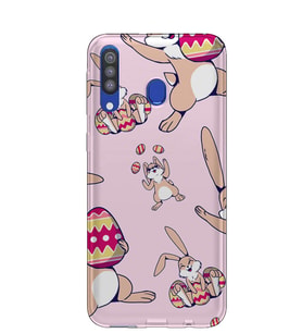 Kılıfland Samsung Galaxy A20S Kılıf A207F Silikon Resimli Kapak Rabbit Game -Stok 412