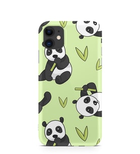 Kılıfland Apple İphone 11 Kılıf Silikon Resimli Kapak Panda İn The Forest -Stok 830