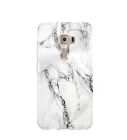Kılıfland Asus Zenfone 3 ZC552KL Kılıf Silikon Desenli Resimli Lüx Kapak Fragile White Marble Mermer -Stok 1103