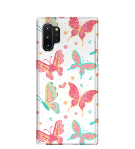 Kılıfland Samsung Galaxy Note 10 Plus Kılıf N975F Silikon Resimli Kapak Some Butterflys -Stok 885