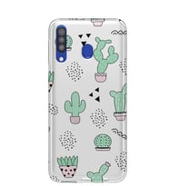 Kılıfland Samsung Galaxy A20S Kılıf A207F Silikon Resimli Kapak Cactus Pattern -Stok 901