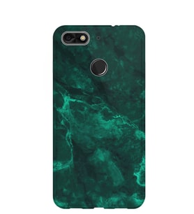 Kılıfland General Mobile GM9 Pro Kılıf Silikon Desenli Resimli Lüx Kapak Yeşil Koyu Mermer -Stok 1296