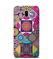 Kılıfland Samsung Galaxy J6 Plus Kılıf J610F Silikon Resimli Kapak Patchwork -Stok 1047
