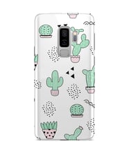 Kılıfland Samsung Galaxy S9 Plus Kılıf G965 Silikon Resimli Kapak Cactus Pattern -Stok 901