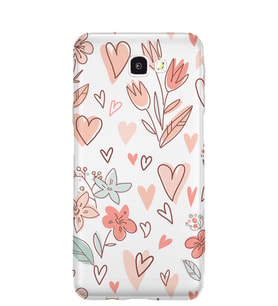 Kılıfland Samsung Galaxy J7 Prime-J7 Prime 2 Kılıf Silikon Resimli Kapak Paint Flowers -Stok 717