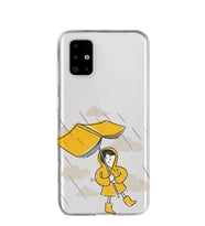 Kılıfland Samsung Galaxy A71 Kılıf A715F Silikon Resimli Kapak Book Rain -Stok 71