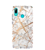 Kılıfland Huawei P Smart 2019 Kılıf Silikon Desenli Resimli Lüx Kapak Super Marble Mermer -Stok 1199