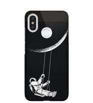 Kılıfland Xiaomi Redmi Note 7 Kılıf Silikon Resimli Kapak Moon Astronaut -Stok 519