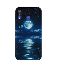 Kılıfland Samsung Galaxy A20 Kılıf A205F Silikon Resimli Kapak Night Moon -Stok 1133