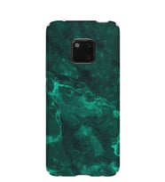 Kılıfland Huawei Mate 20 Pro Kılıf Silikon Desenli Resimli Lüx Kapak Yeşil Koyu Mermer -Stok 1296