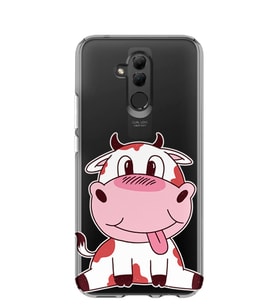 Kılıfland Huawei Mate 20 Lite Kılıf Silikon Desenli Resimli Lüx Kapak Cute Cow -Stok 167