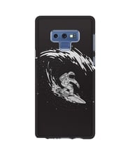Kılıfland Samsung Galaxy Note 9 Kılıf N960F Silikon Resimli Kapak Astronaut Surf -Stok 266