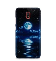 Kılıfland Xiaomi Redmi 8A Kılıf Silikon Resimli Kapak Night Moon -Stok 1133
