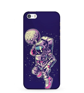 Kılıfland Apple İphone 5S Kılıf Silikon Resimli Kapak Astronaut Plater Stok 849