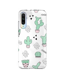 Kılıfland Xiaomi Mi A3 Kılıf Silikon Resimli Kapak Cactus Pattern -Stok 901