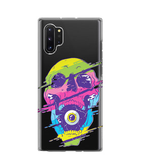 Kılıfland Samsung Galaxy Note 10 Plus Kılıf N975F Silikon Resimli Kapak Psychdelic Skul -Stok 668