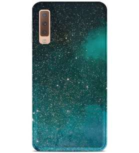 Kılıfland Samsung Galaxy A7 2018 Kılıf A750F Silikon Resimli Kapak Green Sky -Stok 1080