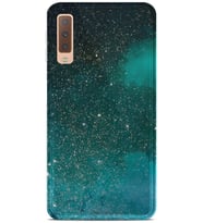 Kılıfland Samsung Galaxy A7 2018 Kılıf A750F Silikon Resimli Kapak Green Sky -Stok 1080