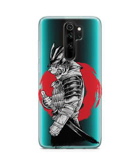 Kılıfland Xiaomi Redmi Note 8 Pro Kılıf Silikon Resimli Kapak Wolf Samurai -Stok 896