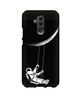 Kılıfland Huawei Mate 20 Lite Kılıf Silikon Desenli Resimli Lüx Kapak Moon Astronaut -Stok 519