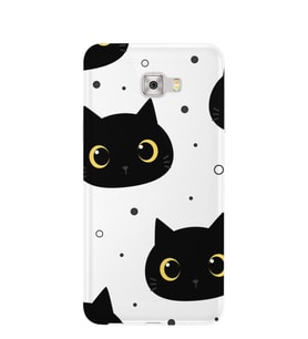 Kılıfland Samsung Galaxy C5 Kılıf Silikon Desenli Resimli Lüx Kapak Cat Pattern -Stok 959