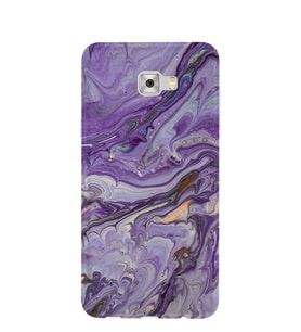 Kılıfland Samsung Galaxy C5 Kılıf Silikon Desenli Resimli Lüx Kapak Abstract Purple -Stok 1070