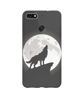 Kılıfland General Mobile GM9 Pro Kılıf Silikon Desenli Resimli Lüx Kapak Wolf Of The Moon -Stok 1064