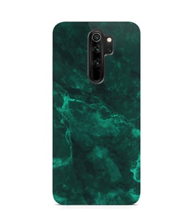 Kılıfland Xiaomi Redmi Note 8 Pro Kılıf Silikon Resimli Kapak Yeşil Koyu Mermer -Stok 1296