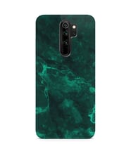 Kılıfland Xiaomi Redmi Note 8 Pro Kılıf Silikon Resimli Kapak Yeşil Koyu Mermer -Stok 1296