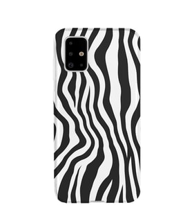 Kılıfland Samsung Galaxy A71 Kılıf A715F Silikon Resimli Kapak Zebra Pattern -Stok 1087