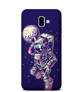 Kılıfland Samsung Galaxy J6 Plus Kılıf J610F Silikon Resimli Kapak Astronaut Plater -Stok 849