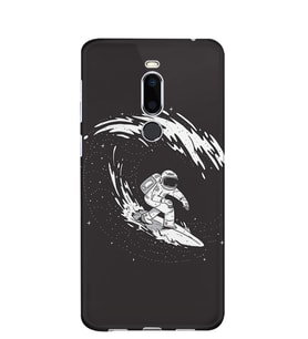 Kılıfland Meizu X8 Kılıf Silikon Desenli Resimli Lüx Kapak Astronaut Surf -Stok 266