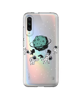 Kılıfland Xiaomi Mi A3 Kılıf Silikon Resimli Kapak Tropic Astronaut -Stok 1222