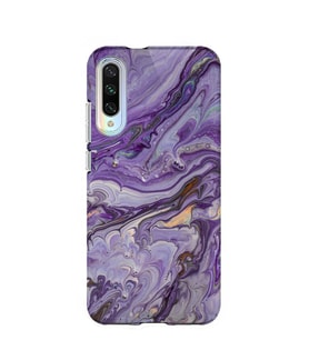 Kılıfland Xiaomi Mi A3 Kılıf Silikon Resimli Kapak Abstract Purple -Stok 1070
