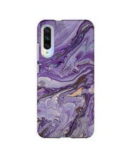 Kılıfland Xiaomi Mi A3 Kılıf Silikon Resimli Kapak Abstract Purple -Stok 1070