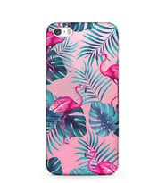 Kılıfland Apple İphone 5S Kılıf Silikon Resimli Kapak Flamingo Pattern Stok 1032