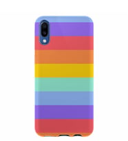 Kılıfland Samsung Galaxy A10 Kılıf A105F Silikon Resimli Kapak Rainbow -Stok 1276