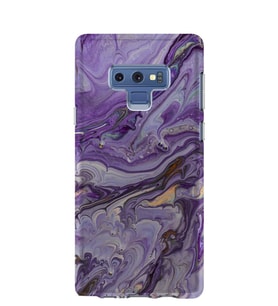 Kılıfland Samsung Galaxy Note 9 Kılıf N960F Silikon Resimli Kapak Abstract Purple -Stok 1070