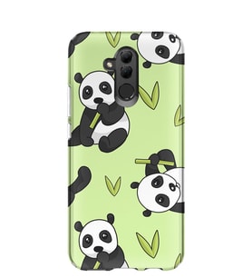 Kılıfland Huawei Mate 20 Lite Kılıf Silikon Desenli Resimli Lüx Kapak Panda İn The Forest -Stok 830